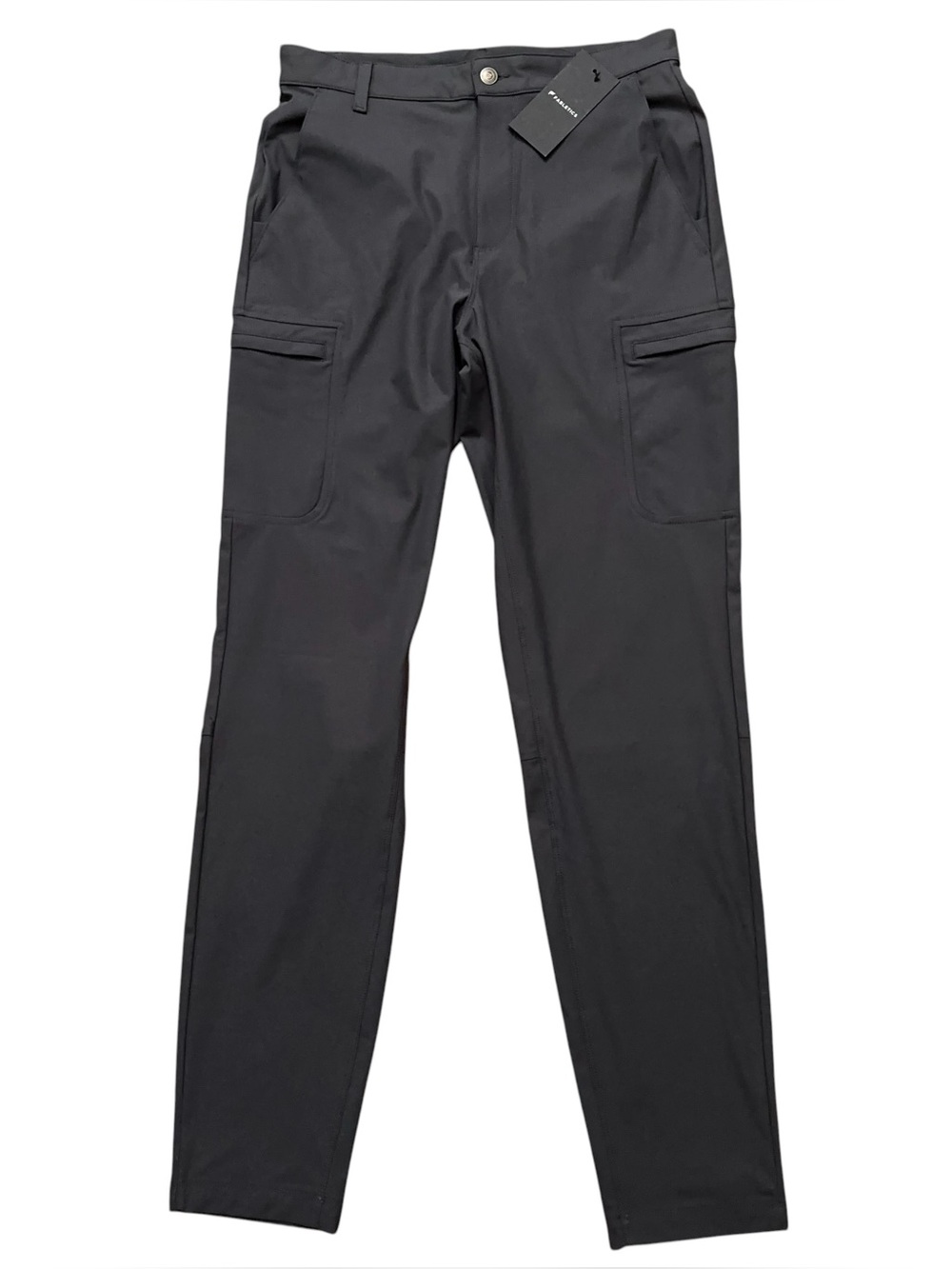 Fabletics Don Cargo Pants Mens Size 30x34 Water Resistance Zip Pocket Gray NEW